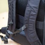 And here is the chest-strap relocated (it imply slides up and down) to a lower position.