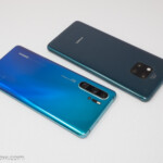 The P30 Pro next to a Mate 20 Pro